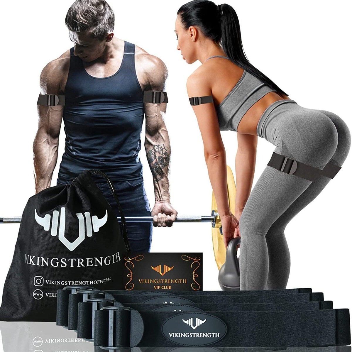 Okklusjonsbånd (4-pack) - Vikingstrength Norge